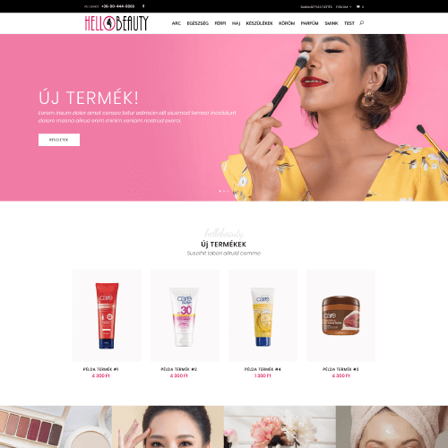 HelloBeauty - szépségipari webshop