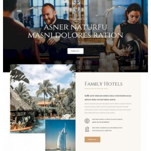 Hotel #4 – Weboldal terv Divi-hez