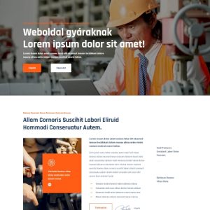 Ipari #7 – Weboldal terv Divi-hez