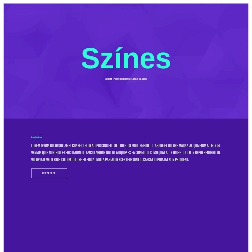 Színes #portfolió – Weboldal terv Divi-hez