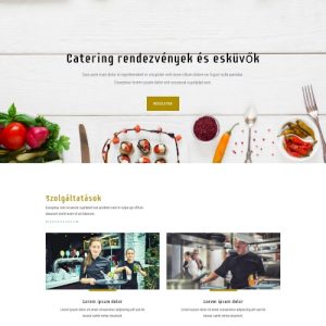 Vendéglátás – Weboldal terv Divi-hez