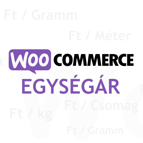 WooCommerce Egységár bővítmény